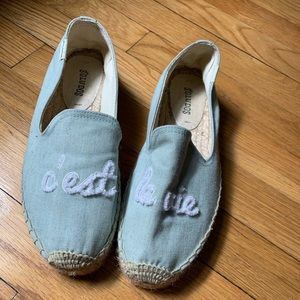 C’est la vie platform smoking slipper